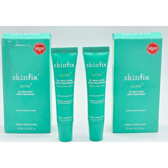 Skinfix Acne+ 2% BHA and Azelaic Acid Acne Spot Treatment 0.5 fl. oz,- x2 NIB - Picture 1 of 5